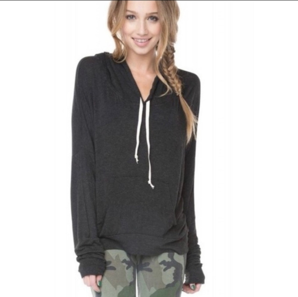 Brandy Melville Layla Hoodie charcoal
